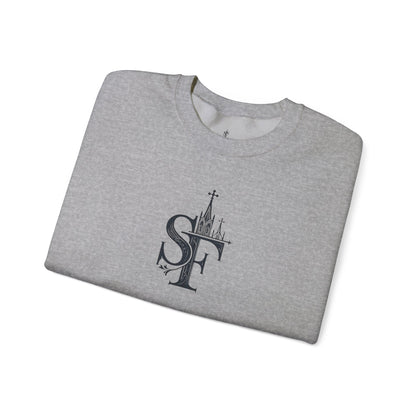 Dark Sweatshirt with SF Graphic - Cozy Essentials