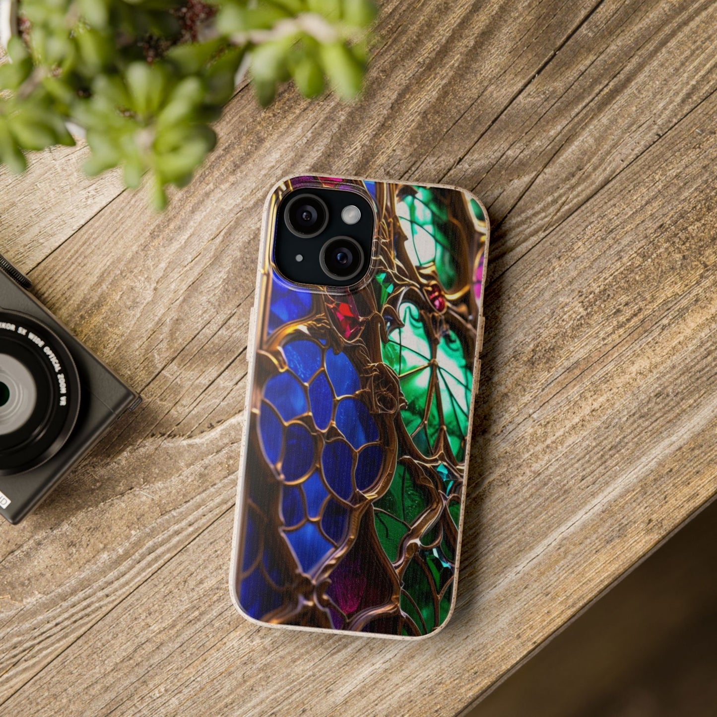 Eco-Friendly Biodegradable Phone Case - Stained Glass
