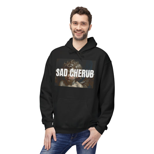 Sad Cherub Fleece Hoodie - Cozy Essentials