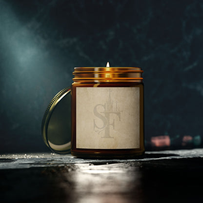 Spires and Facts Coconut Apricot Scented Candles