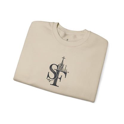 Dark Sweatshirt with SF Graphic - Cozy Essentials