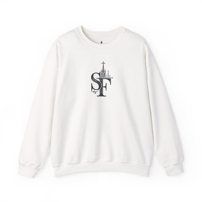Dark Sweatshirt with SF Graphic - Cozy Essentials