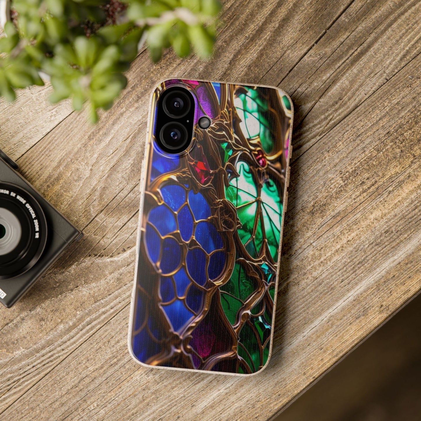 Eco-Friendly Biodegradable Phone Case - Stained Glass