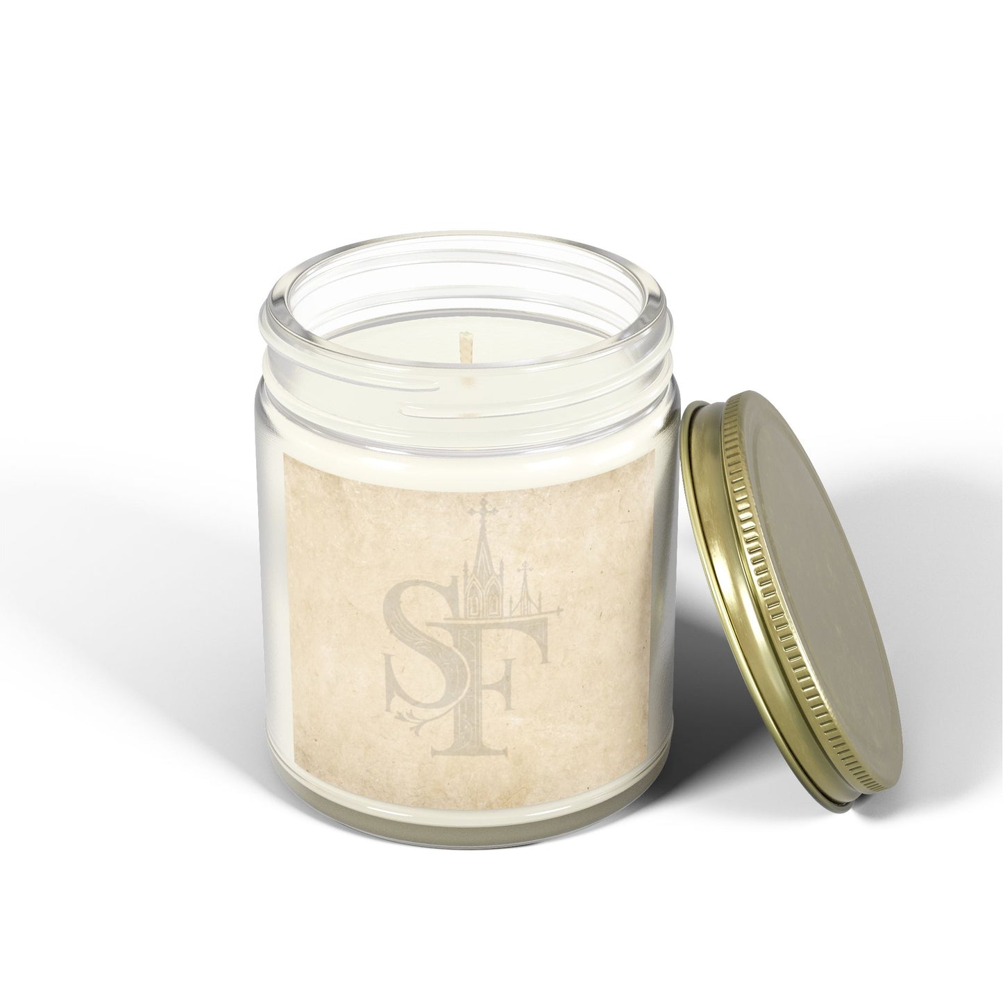 Spires and Facts Coconut Apricot Scented Candles
