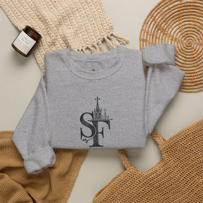 Dark Sweatshirt with SF Graphic - Cozy Essentials