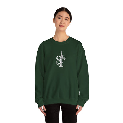 Dark Sweatshirt with SF Graphic - Cozy Essentials
