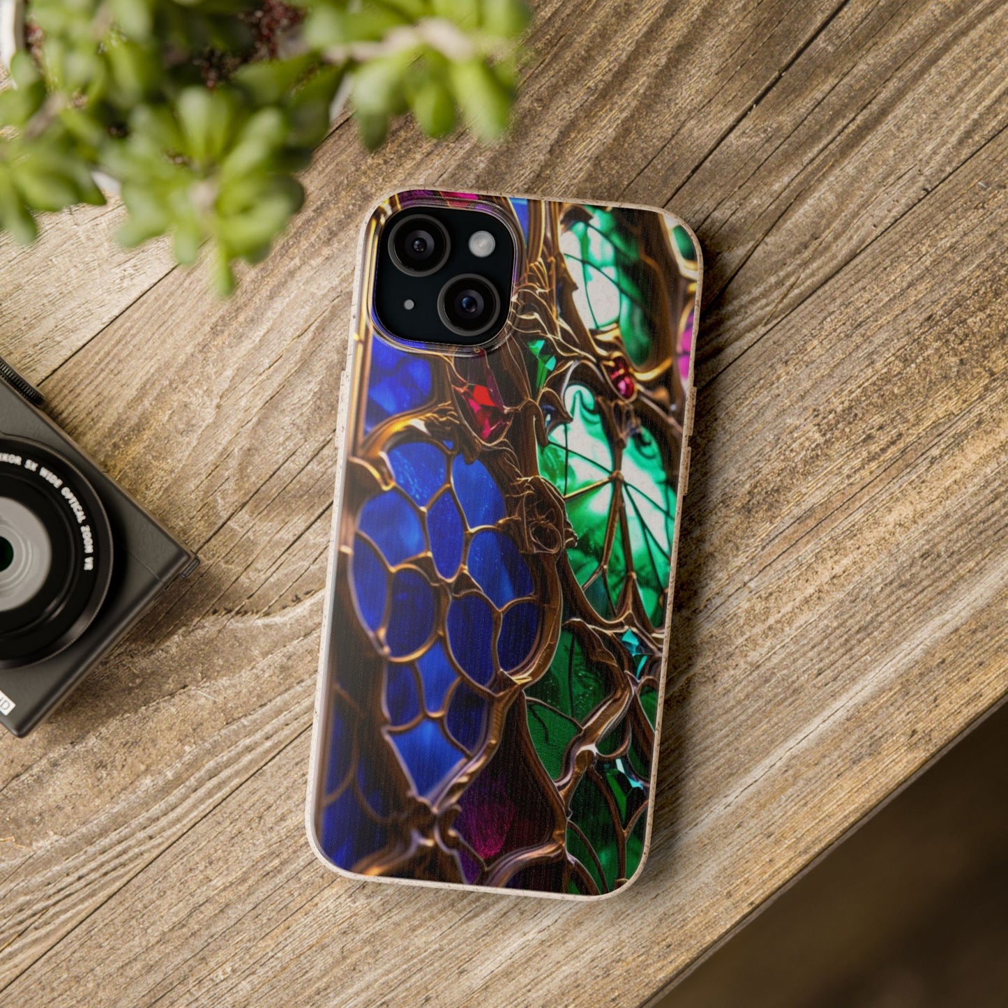 Eco-Friendly Biodegradable Phone Case - Stained Glass