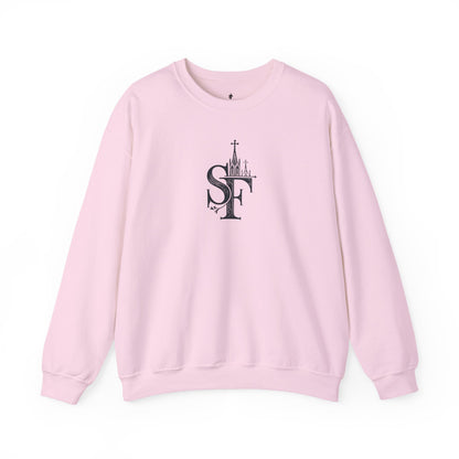Dark Sweatshirt with SF Graphic - Cozy Essentials
