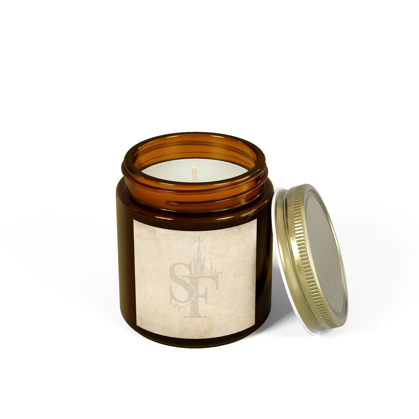 Spires and Facts Coconut Apricot Scented Candles