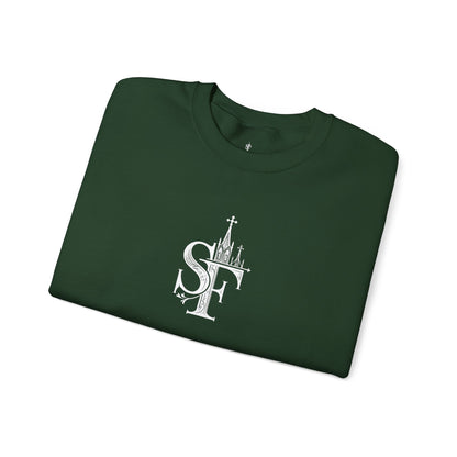 Dark Sweatshirt with SF Graphic - Cozy Essentials