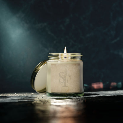 Spires and Facts Coconut Apricot Scented Candles