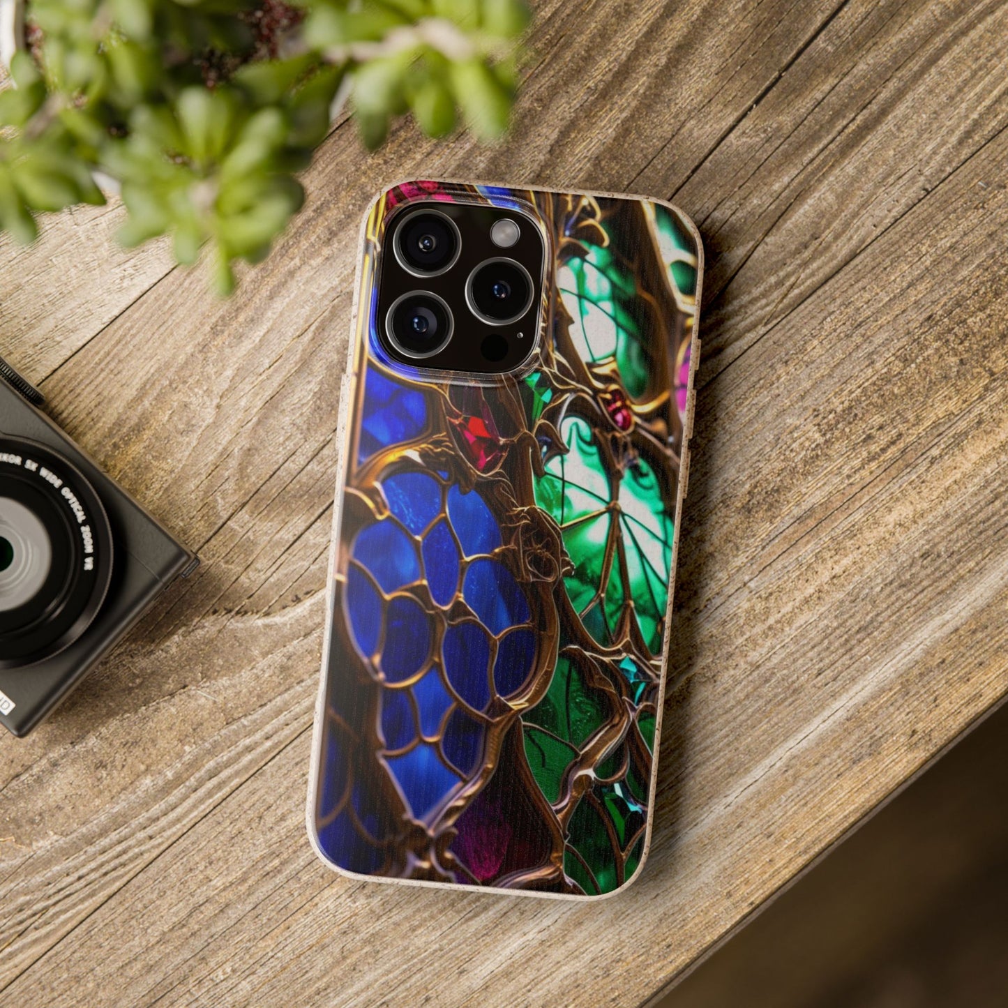 Eco-Friendly Biodegradable Phone Case - Stained Glass