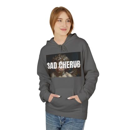 Sad Cherub Fleece Hoodie - Cozy Essentials
