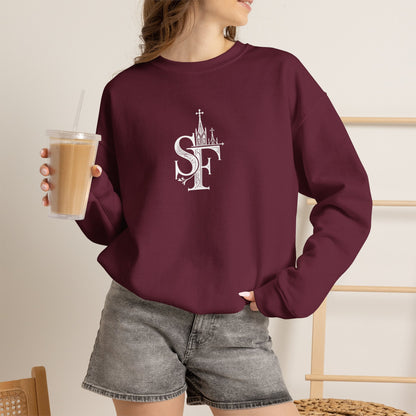Dark Sweatshirt with SF Graphic - Cozy Essentials