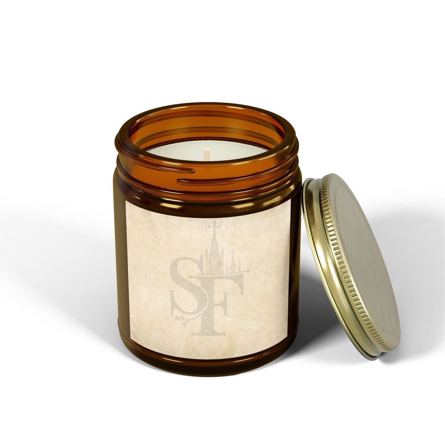 Spires and Facts Coconut Apricot Scented Candles