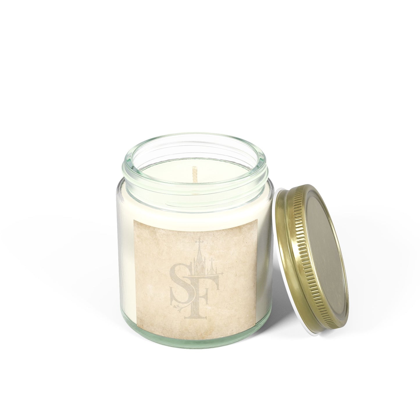 Spires and Facts Coconut Apricot Scented Candles
