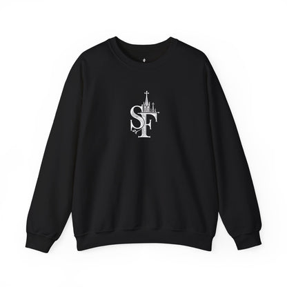 Dark Sweatshirt with SF Graphic - Cozy Essentials