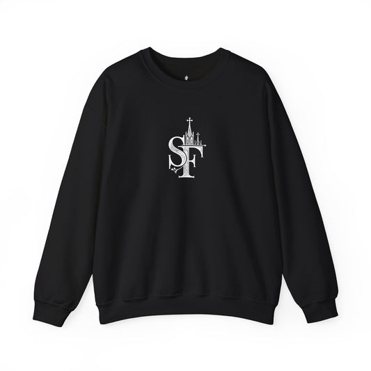 Dark Sweatshirt with SF Graphic - Cozy Essentials