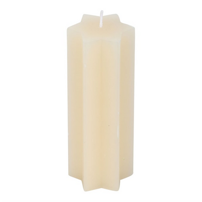 Cream Starry Night Star Shaped Taper Candle