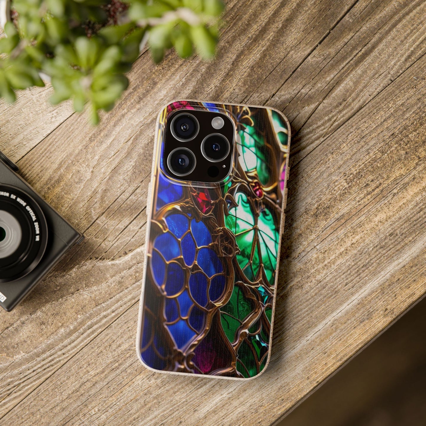 Eco-Friendly Biodegradable Phone Case - Stained Glass