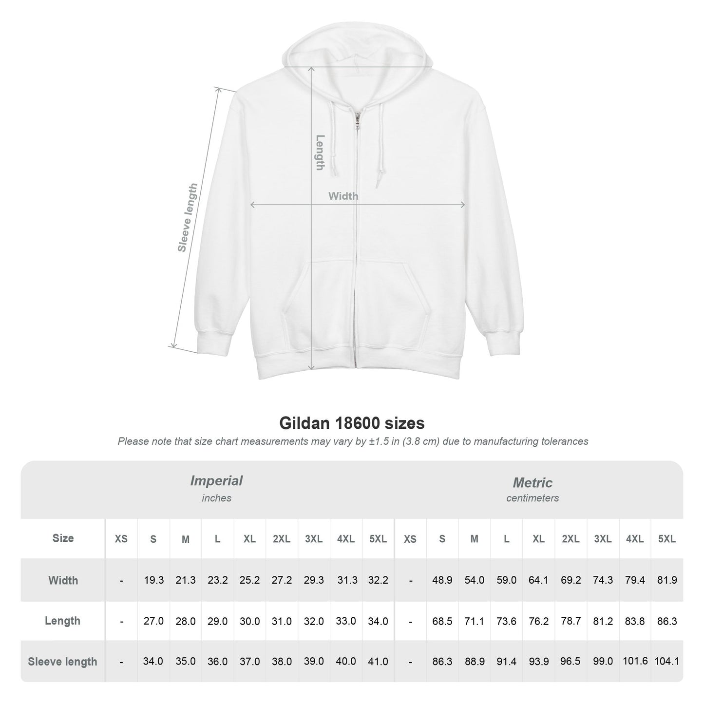 Spires and Facts Embroidered Full Zip Hoodie