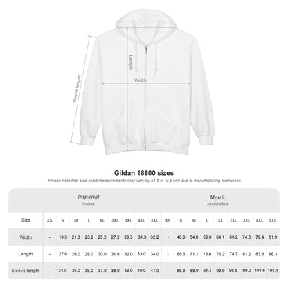 Spires and Facts Embroidered Full Zip Hoodie