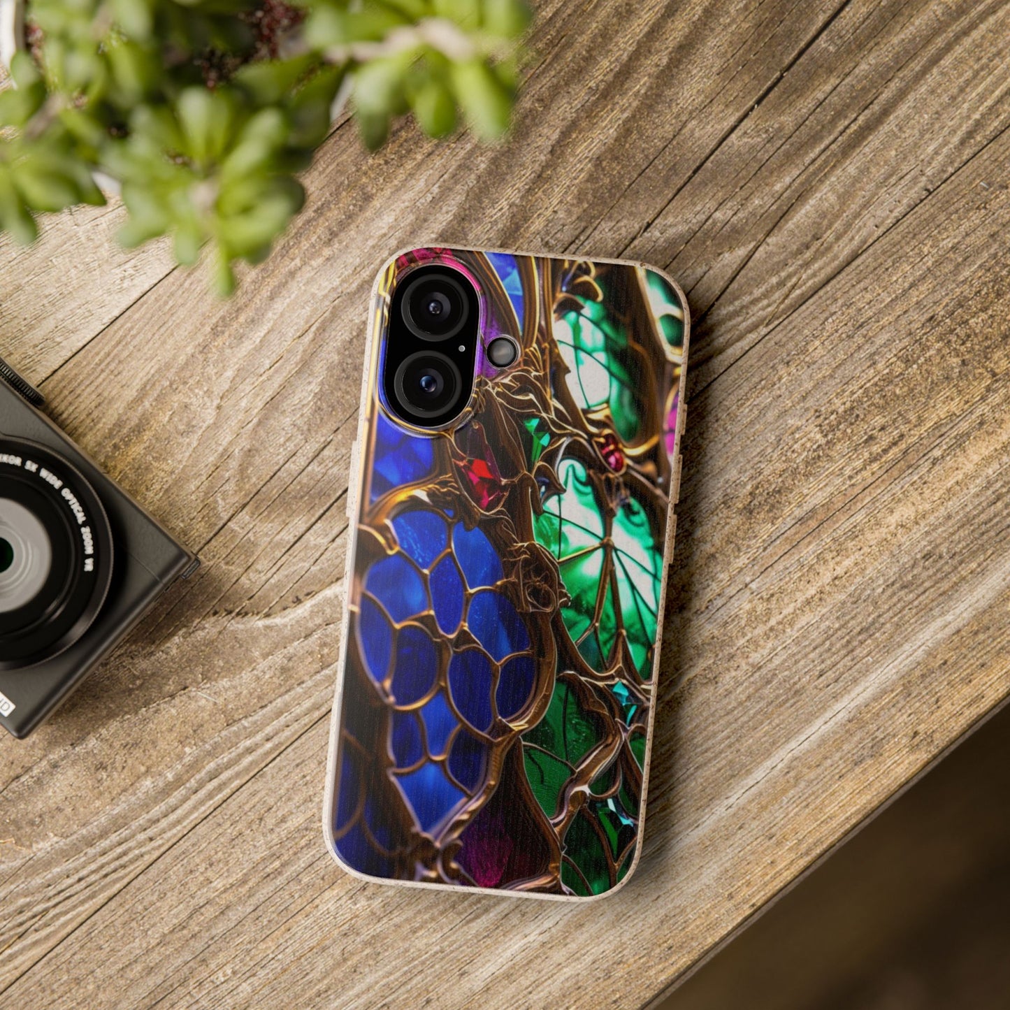 Eco-Friendly Biodegradable Phone Case - Stained Glass