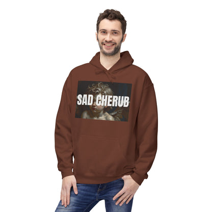 Sad Cherub Fleece Hoodie - Cozy Essentials