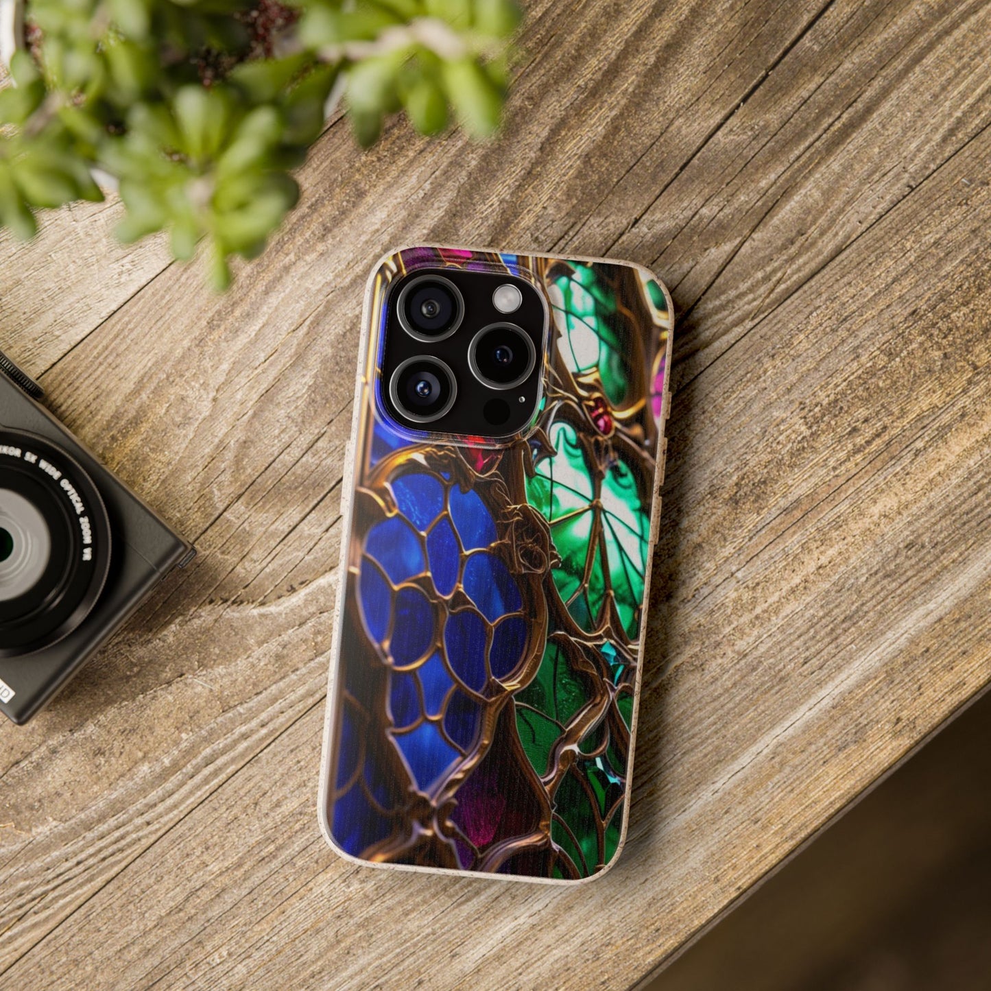 Eco-Friendly Biodegradable Phone Case - Stained Glass
