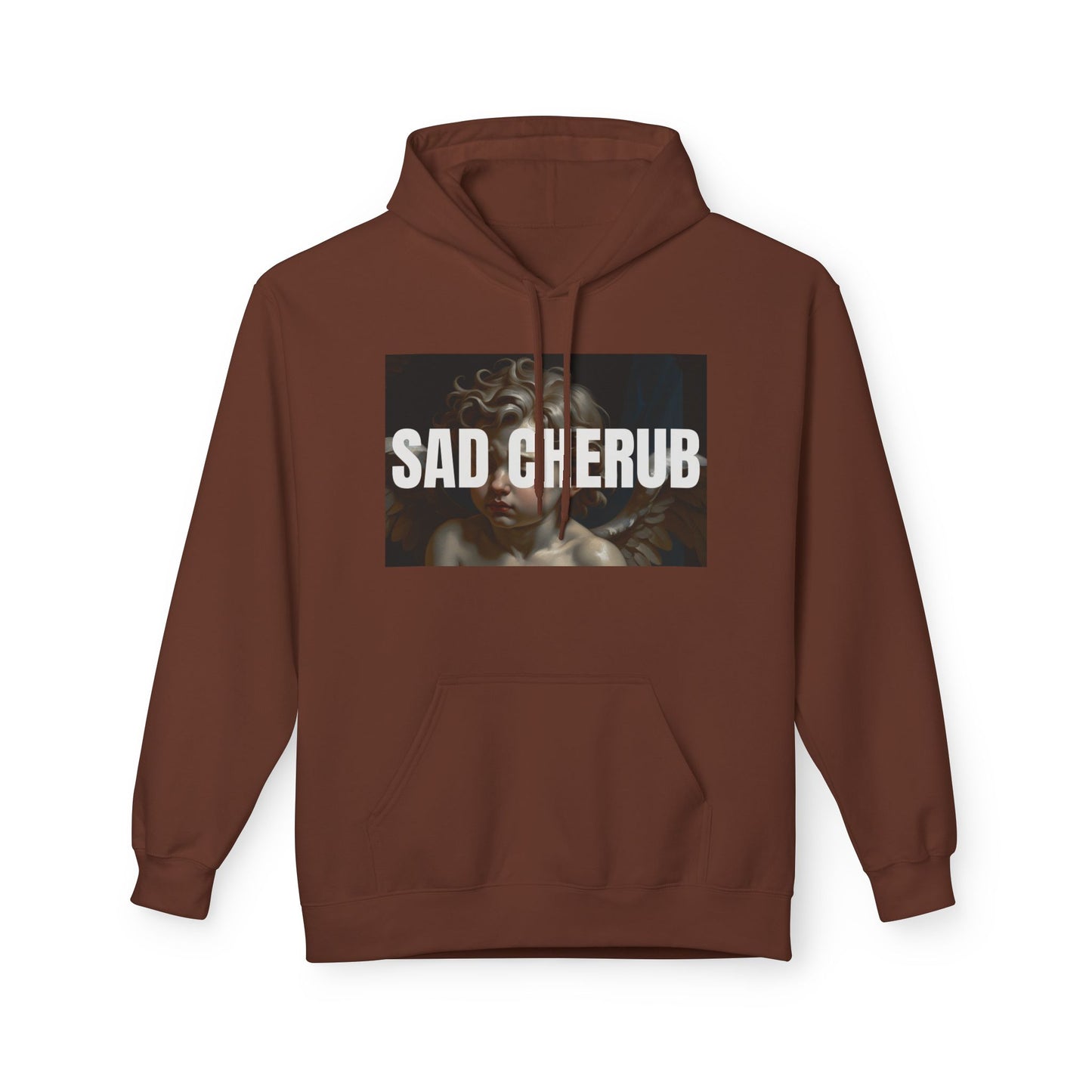 Sad Cherub Fleece Hoodie - Cozy Essentials