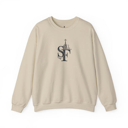 Dark Sweatshirt with SF Graphic - Cozy Essentials