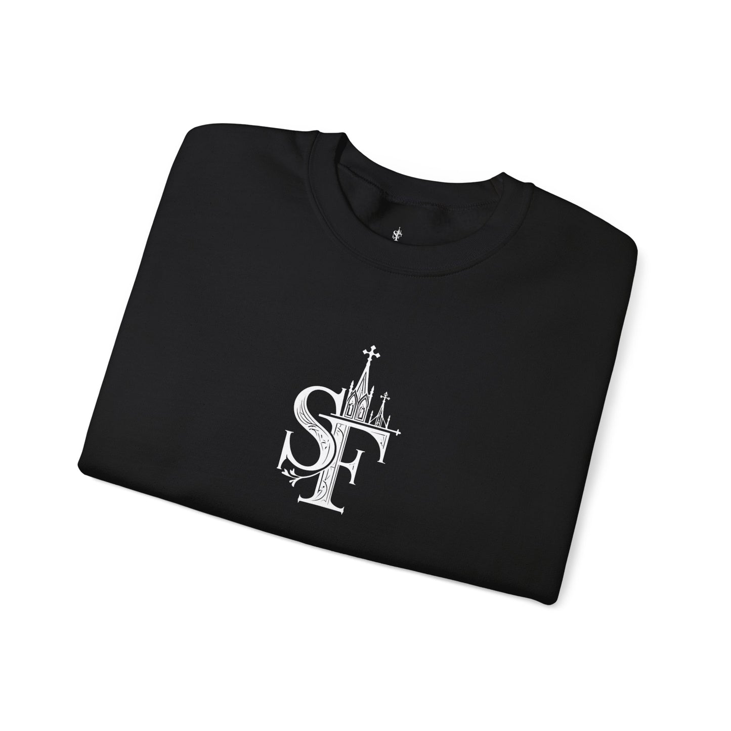 Dark Sweatshirt with SF Graphic - Cozy Essentials