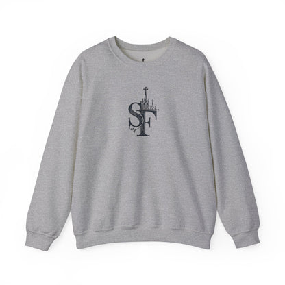 Dark Sweatshirt with SF Graphic - Cozy Essentials
