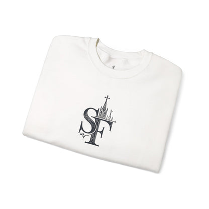 Dark Sweatshirt with SF Graphic - Cozy Essentials